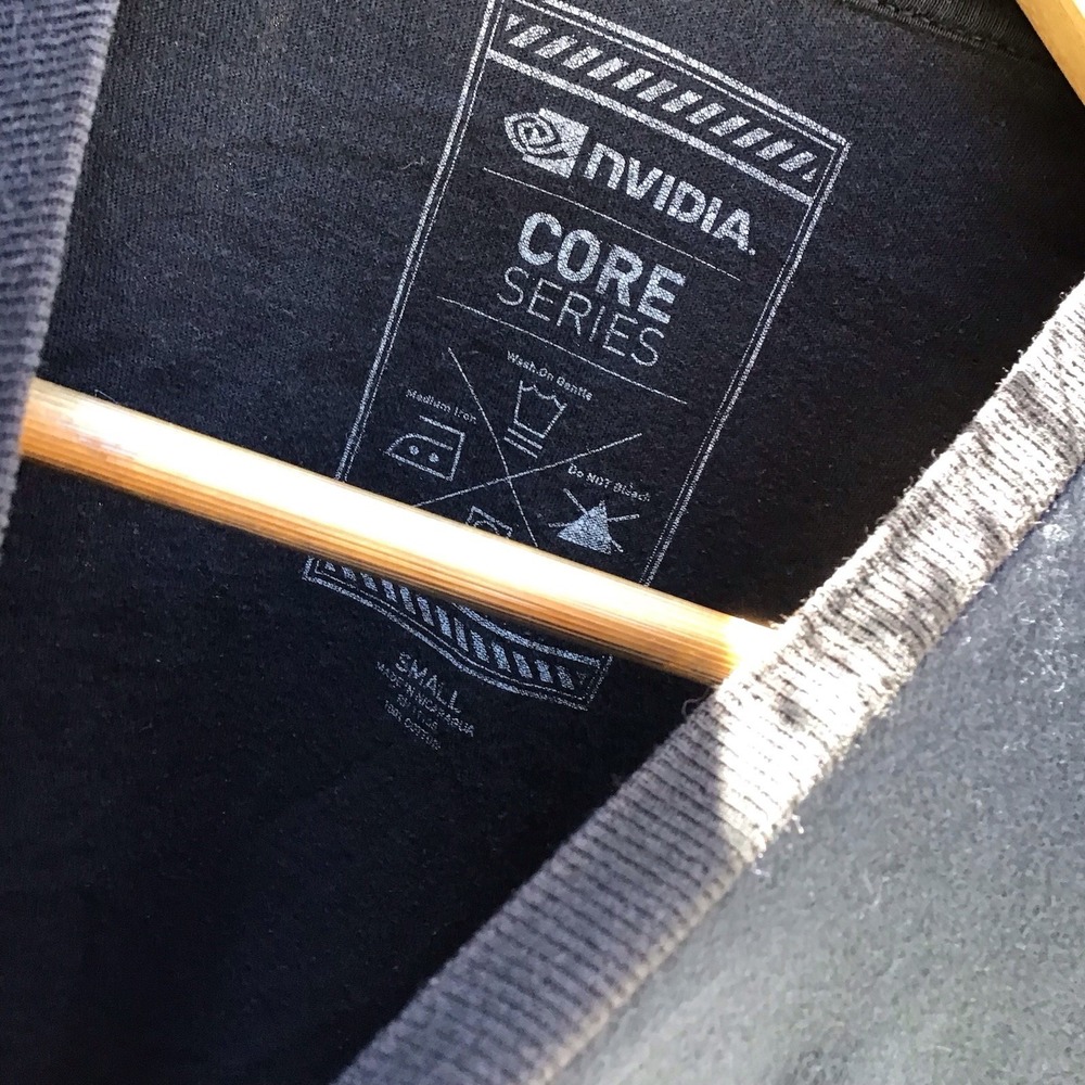 NVIDIA Core Series Logo Graphic T-Shirt Black Tech Promo Tee Men's Small - Picture 5 of 8